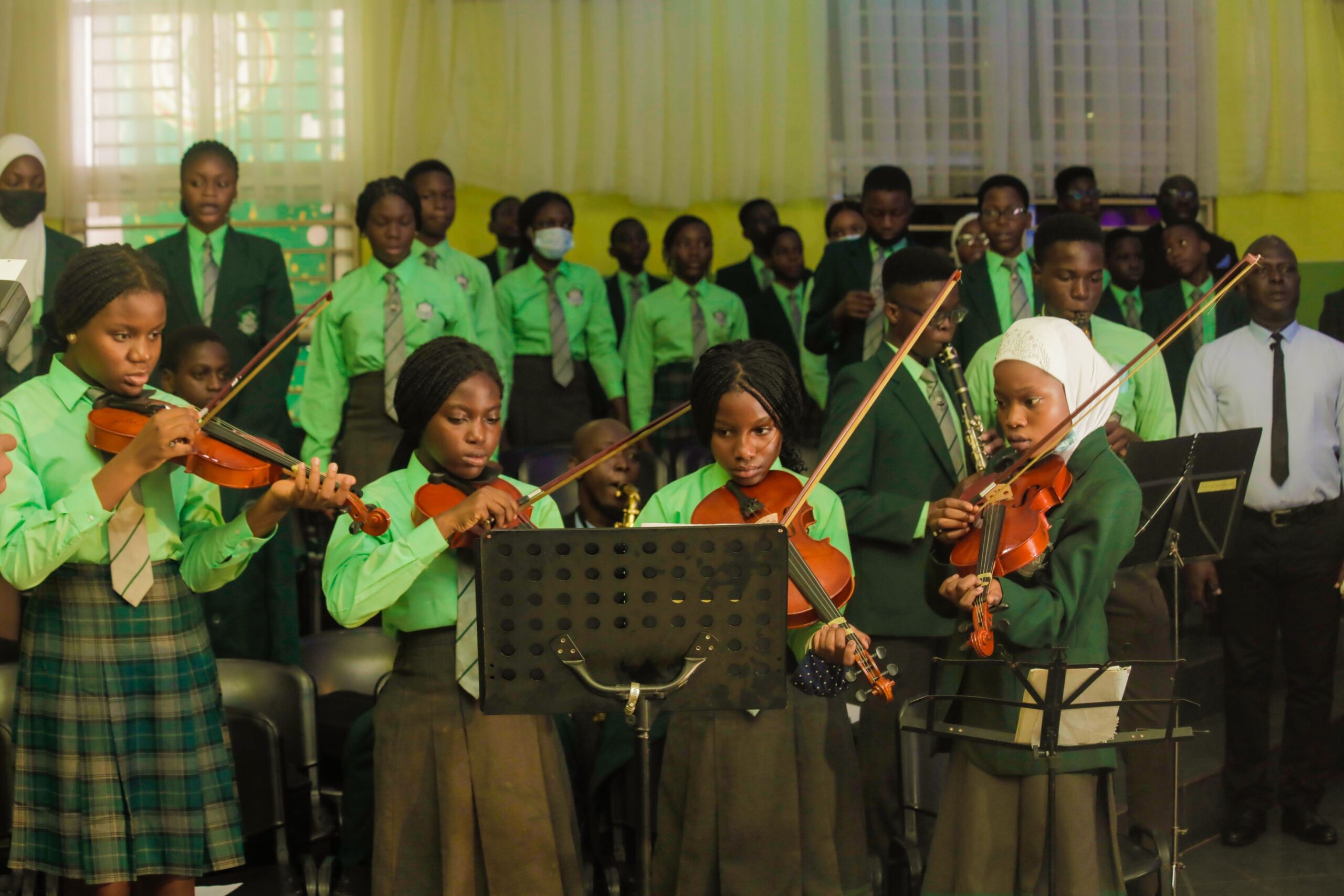 Students Playing Violin